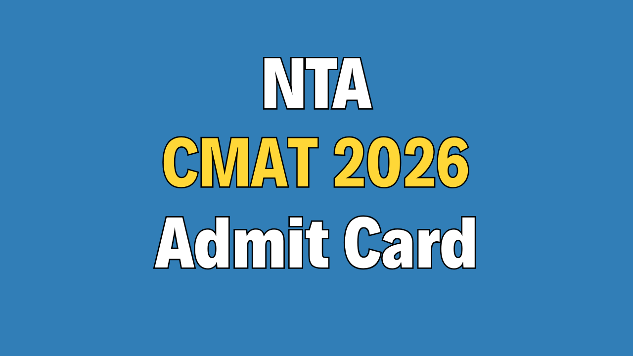 NTA CMAT 2026 Admit Card